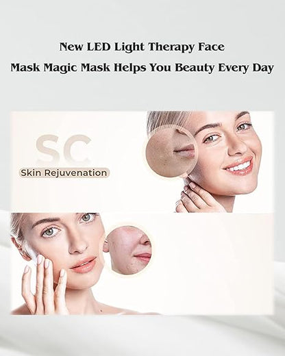 7-Color LED Face Mask with PDT Light Therapy & Facial Steam