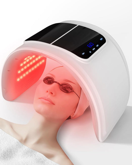 7-Color LED Face Mask with PDT Light Therapy & Facial Steam