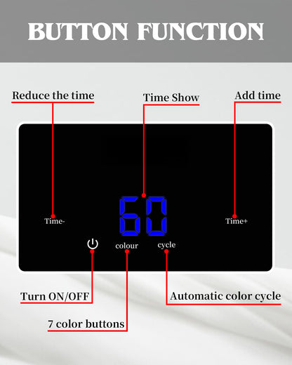 7-Color LED Face Mask with PDT Light Therapy & Facial Steam