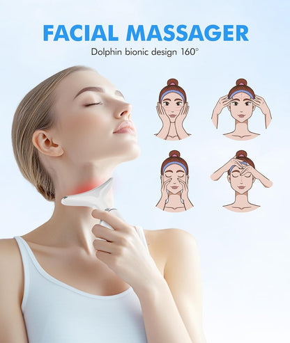 Red Light Therapy Face and Neck Massager
