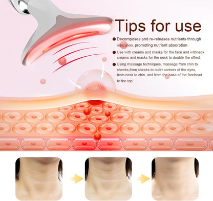 Red Light Therapy Face and Neck Massager