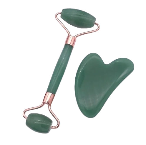 Gua Sha & Jade Roller Facial Tools Set