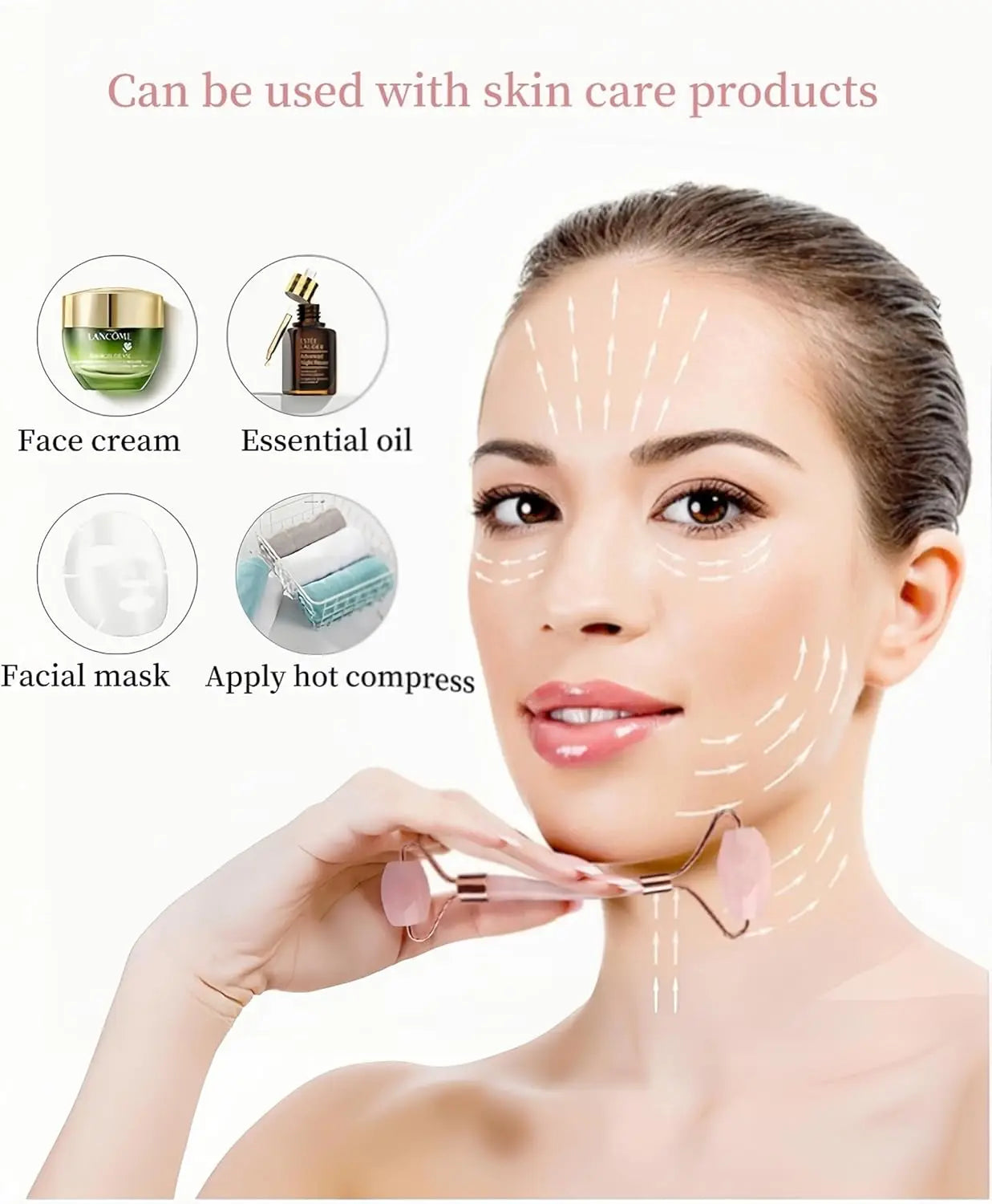 Gua Sha & Jade Roller Facial Tools Set